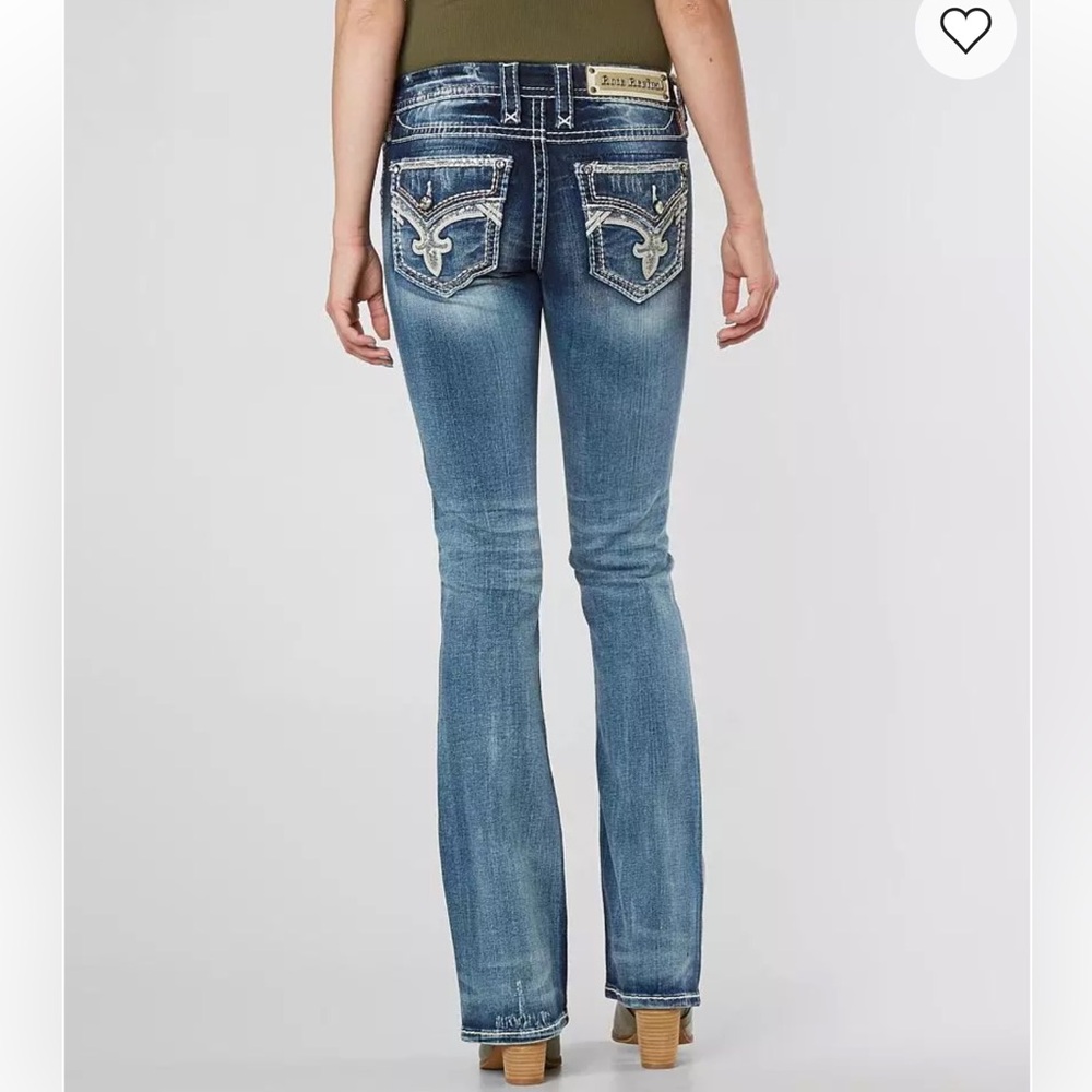 Rock Revival Hettie Boot Stretch Repaired Jeans Women’s Size 29 - Picture 3 of 10